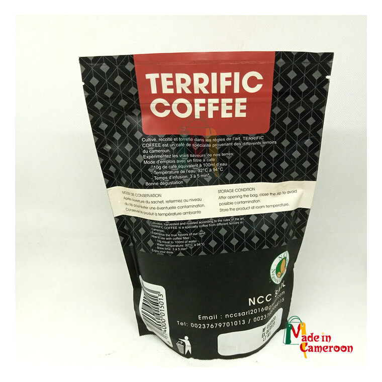 Paquet Terrific Coffee 100 % Robusta